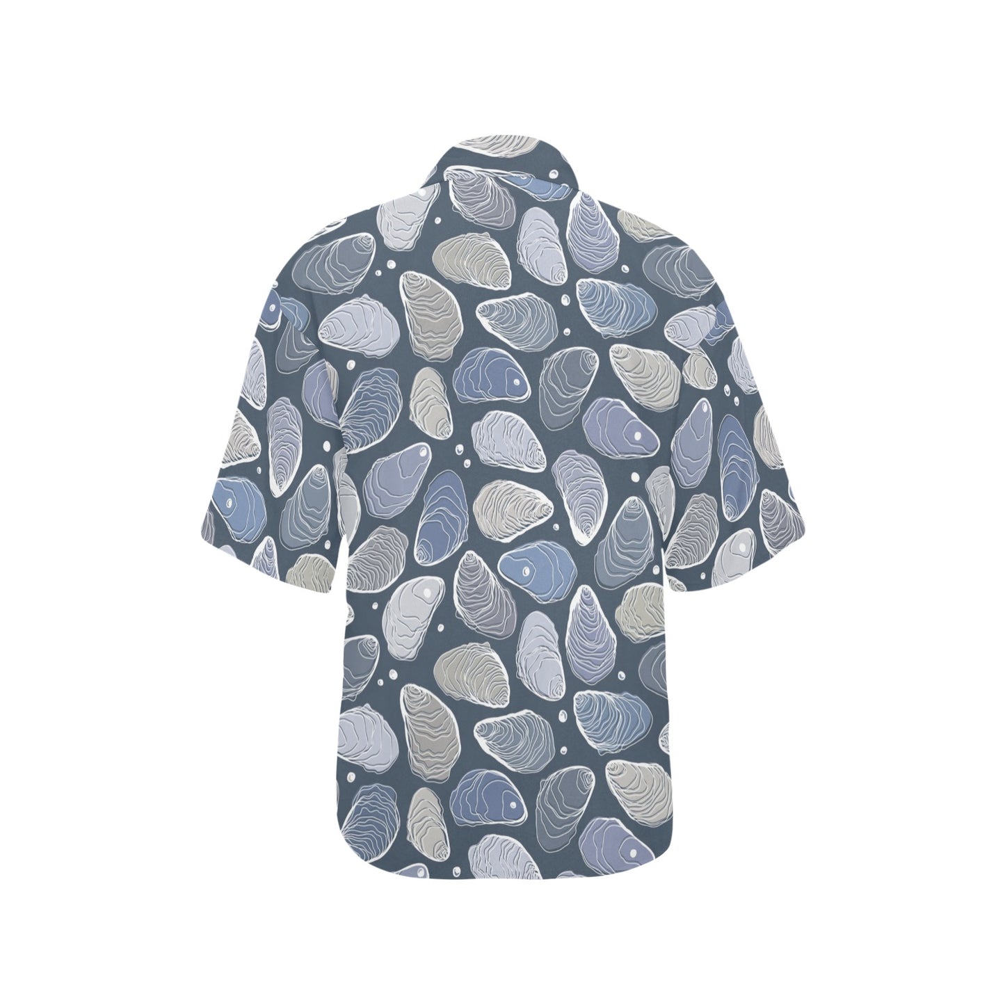 Oyster Pattern Print Design 02 Women's Hawaiian Shirt