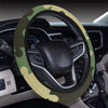 Puzzle Camo Pattern Print Design A03 Steering Wheel Cover with Elastic Edge