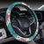 Angelfish Tribal Pattern Print Design 01 Steering Wheel Cover with Elastic Edge