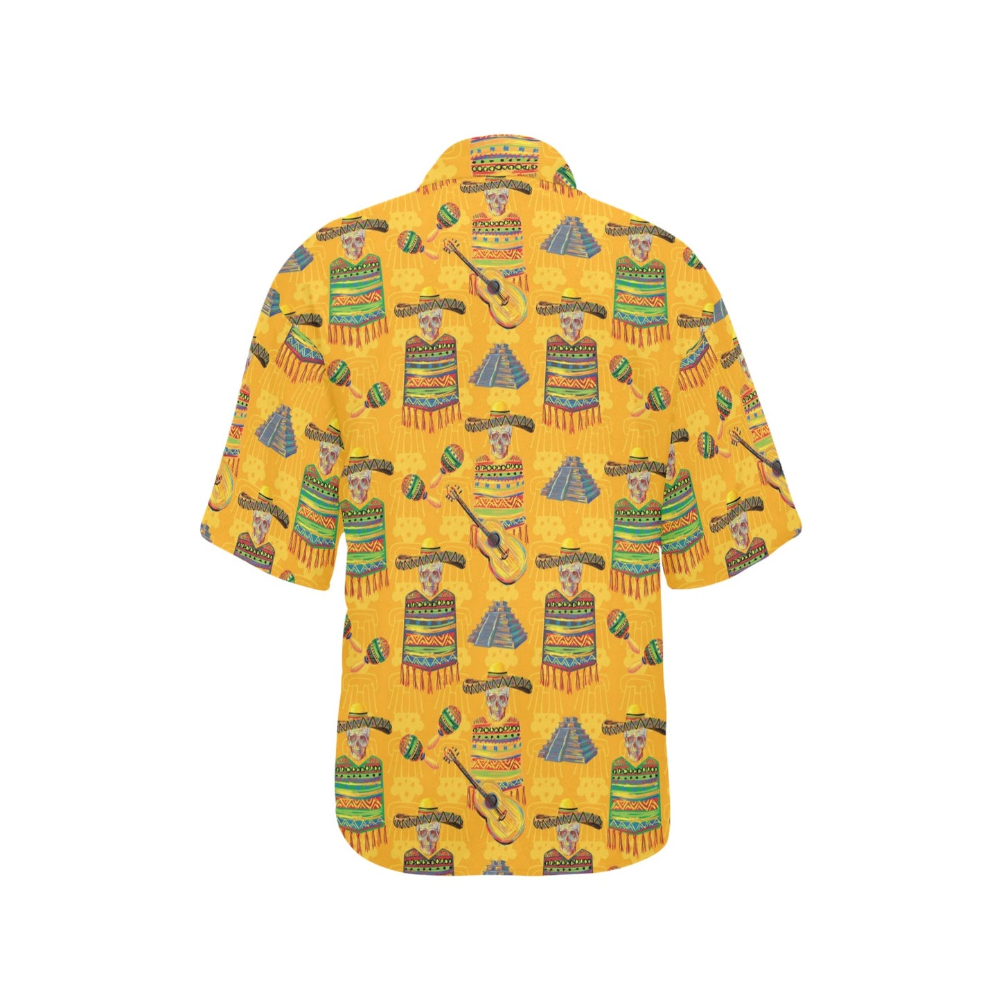 Maracas Mexican Style Pattern Print Design 02 Women's Hawaiian Shirt