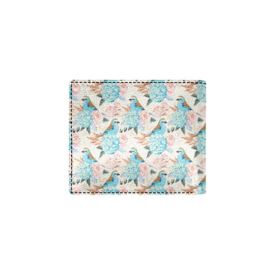 Bluebird Pattern Print Design 03 Men's ID Card Wallet