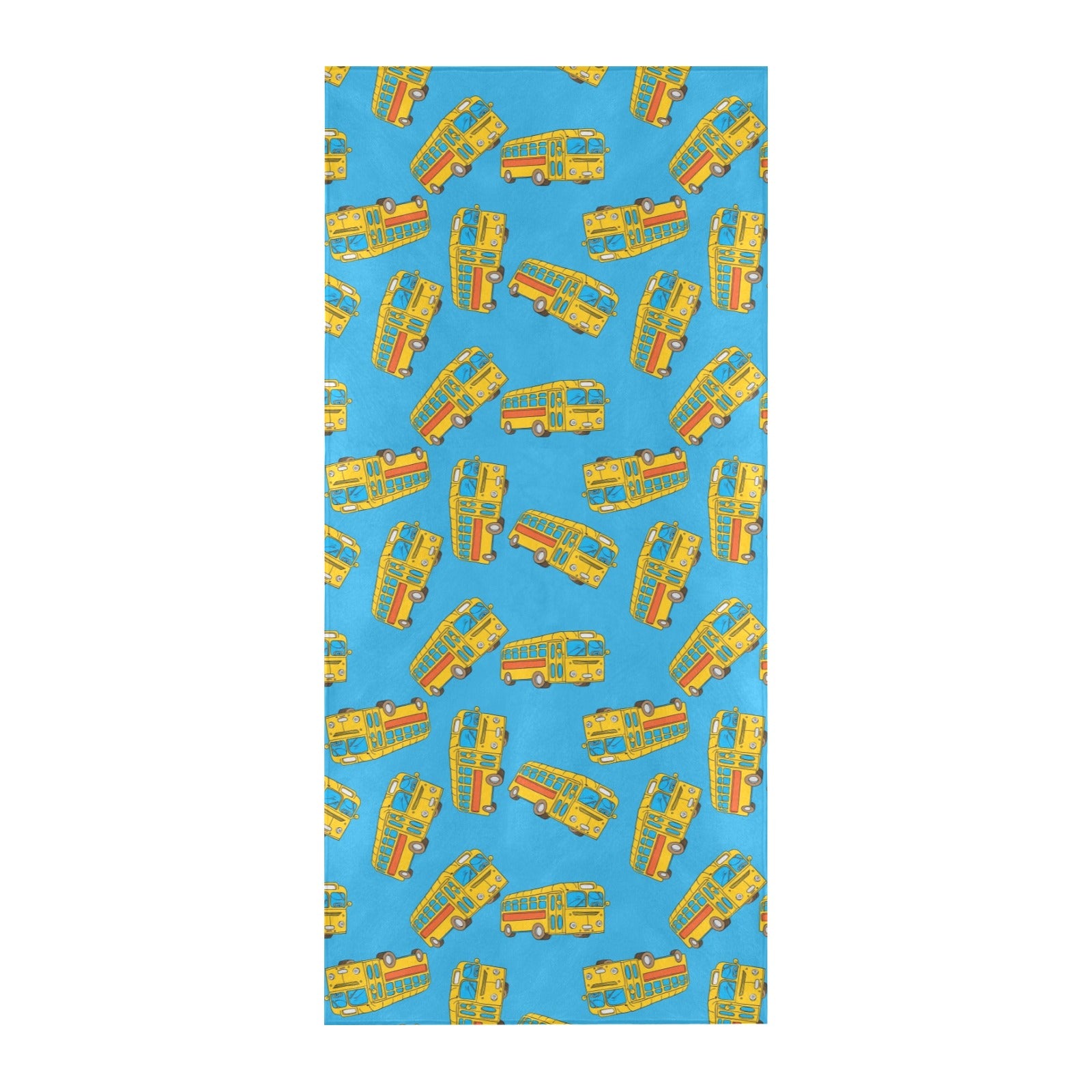 School Bus Print Design LKS302 Beach Towel 32" x 71"