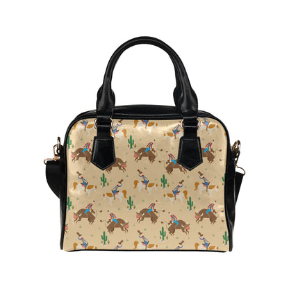 Rodeo Pattern Print Design A02 Shoulder Handbag