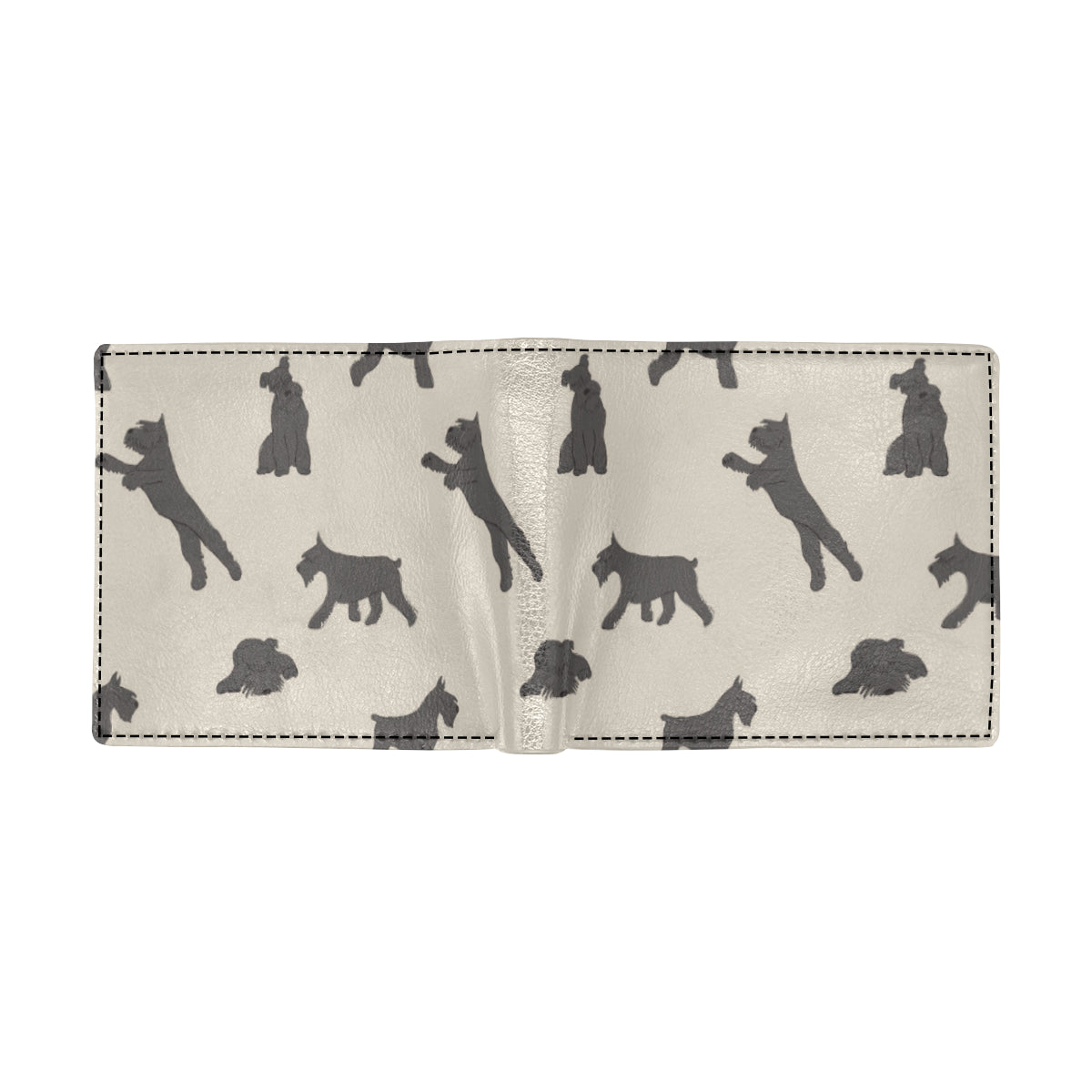 Schnauzers Pattern Print Design A06 Men's ID Card Wallet