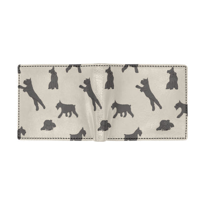 Schnauzers Pattern Print Design A06 Men's ID Card Wallet