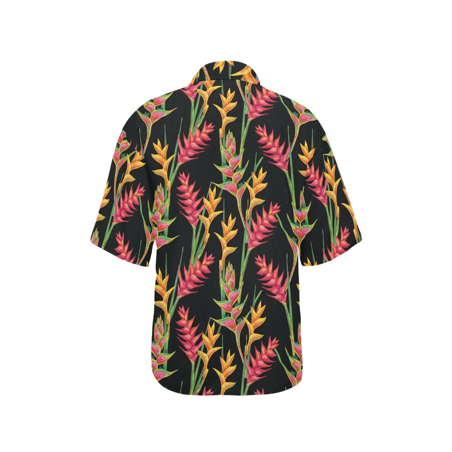 Heliconia Pattern Print Design HL01 Women's Hawaiian Shirt