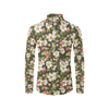 Apple blossom Pattern Print Design AB01 Men's Long Sleeve Shirt