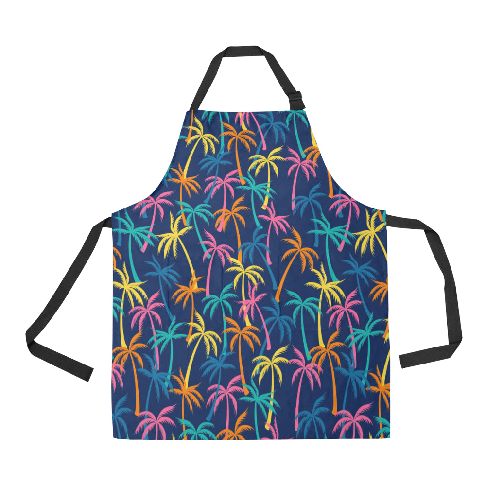Palm Tree Pattern Print Design PT013 Apron with Pocket