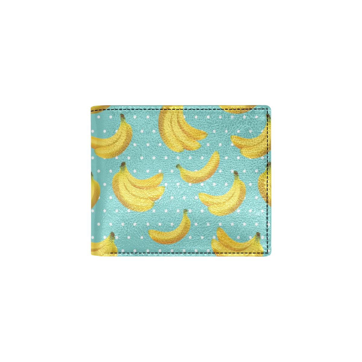 Banana Pattern Print Design BA02 Men's ID Card Wallet