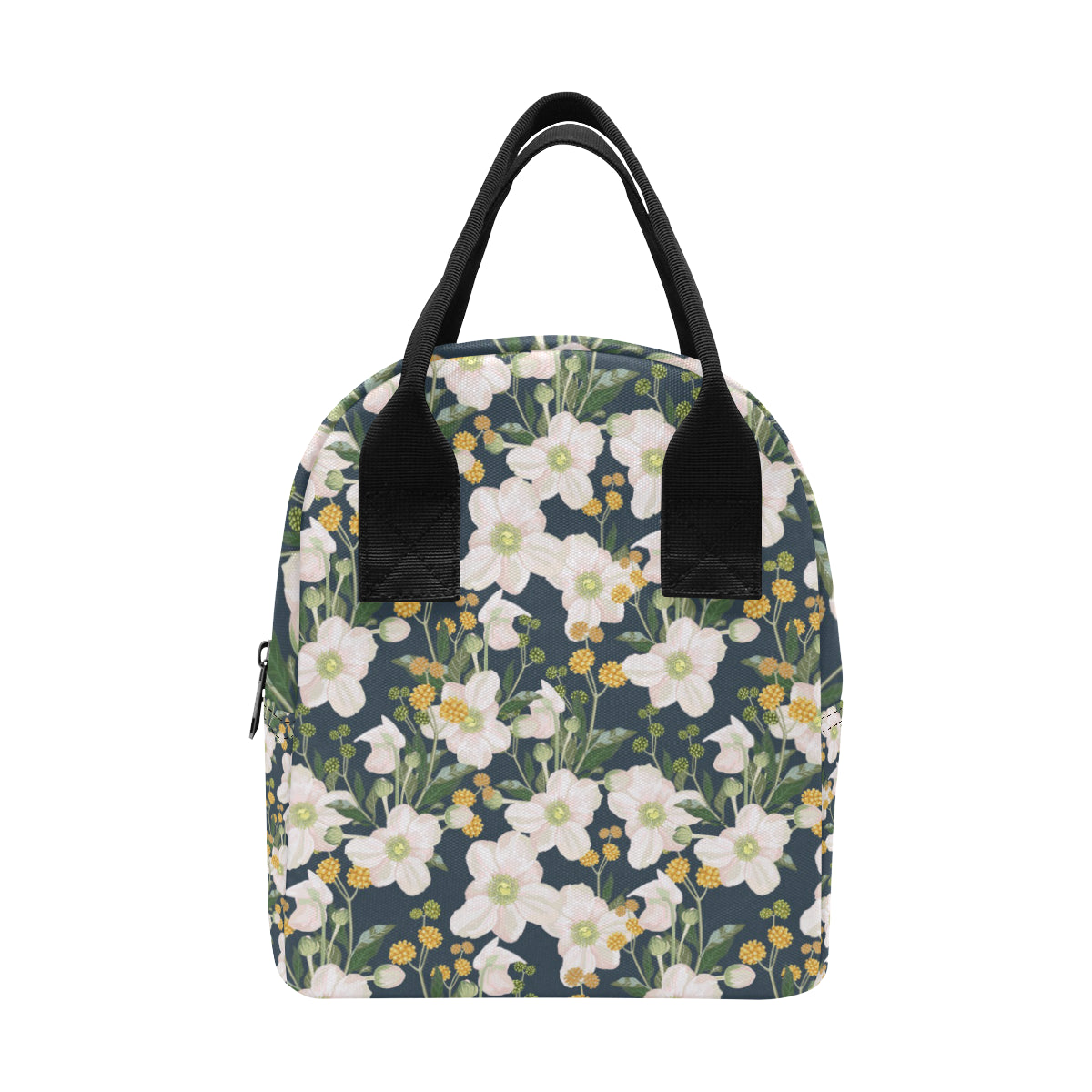 Anemone Pattern Print Design AM04 Insulated Lunch Bag