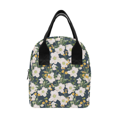 Anemone Pattern Print Design AM04 Insulated Lunch Bag