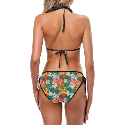 Amaryllis Pattern Print Design AL06 Bikini