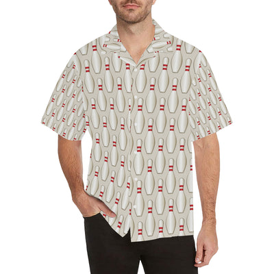 Bowling Pin Pattern Print Design 01 Men's Hawaiian Shirt