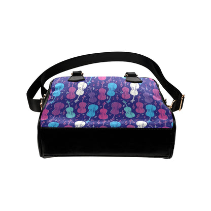 Cello Pattern Print Design 01 Shoulder Handbag