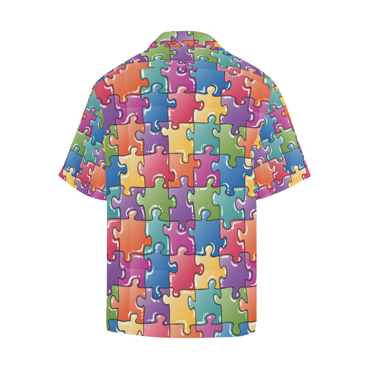 Puzzle Pattern Print Design A05 Men's Hawaiian Shirt