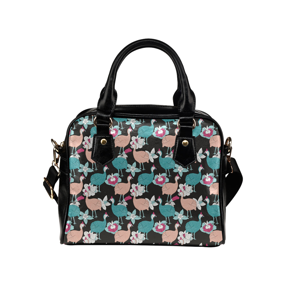 Guinea Fowl Pattern Print Design 03 Shoulder Handbag