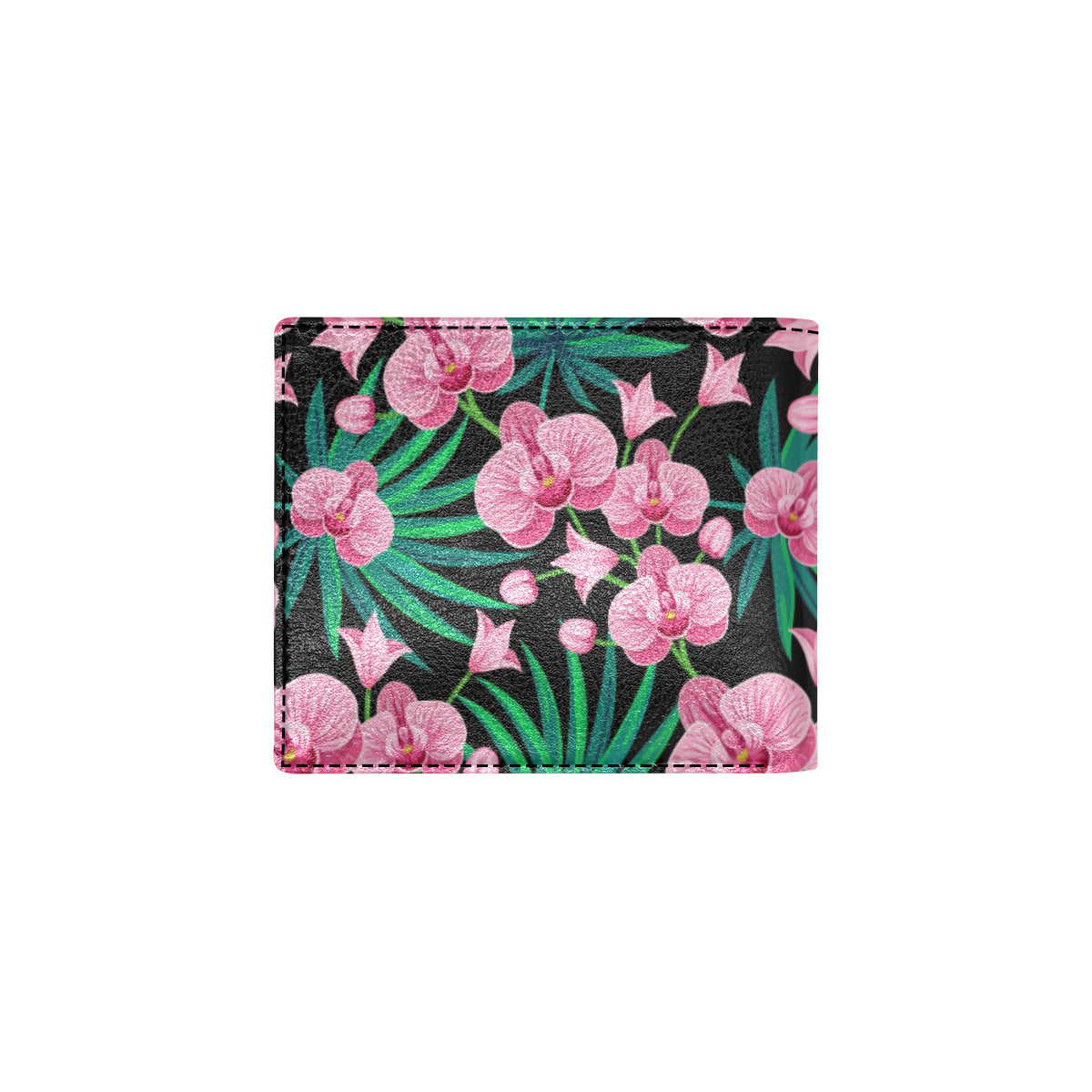 Orchid Pink Pattern Print Design OR06 Men's ID Card Wallet