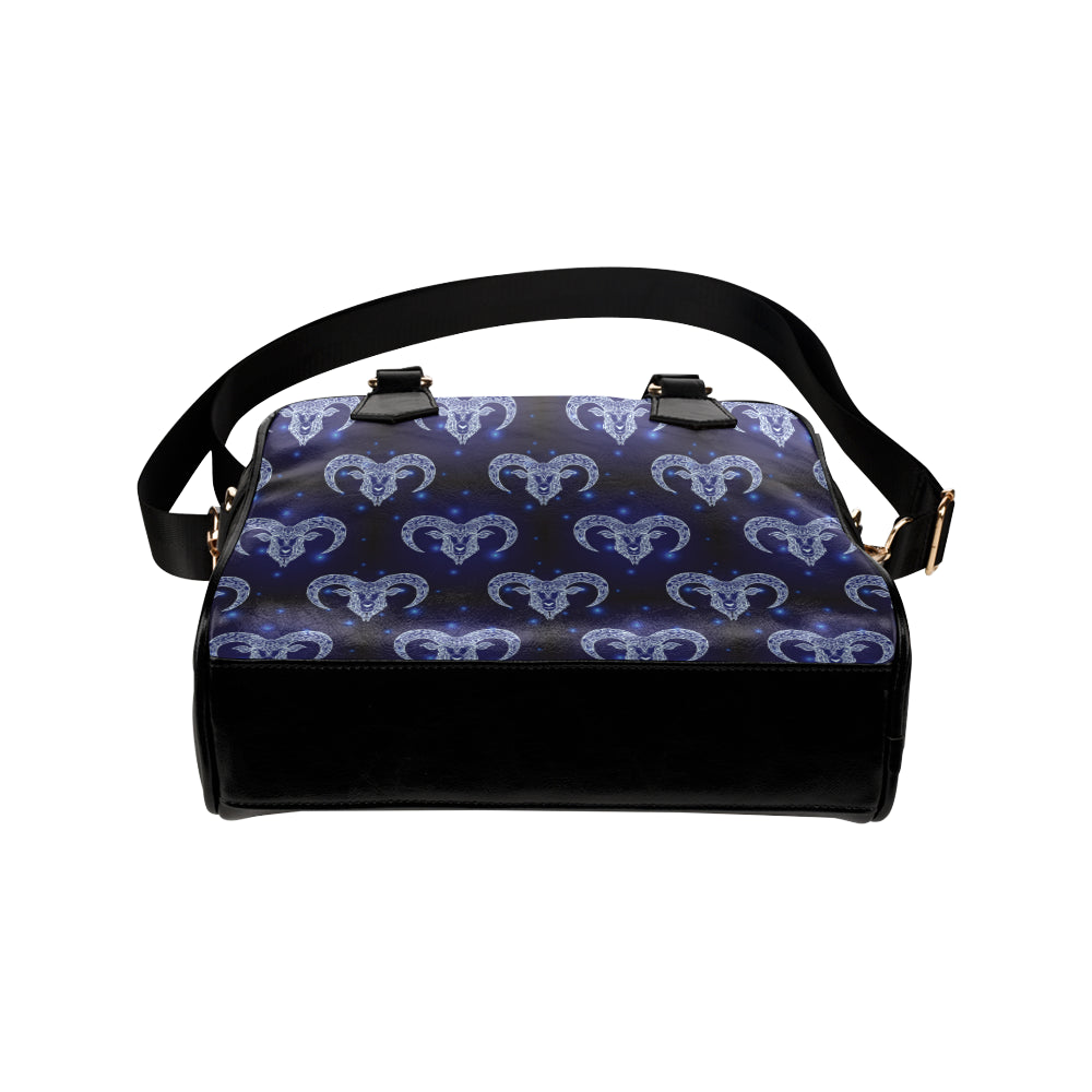 Aries Zodiac Pattern Print Design 01 Shoulder Handbag