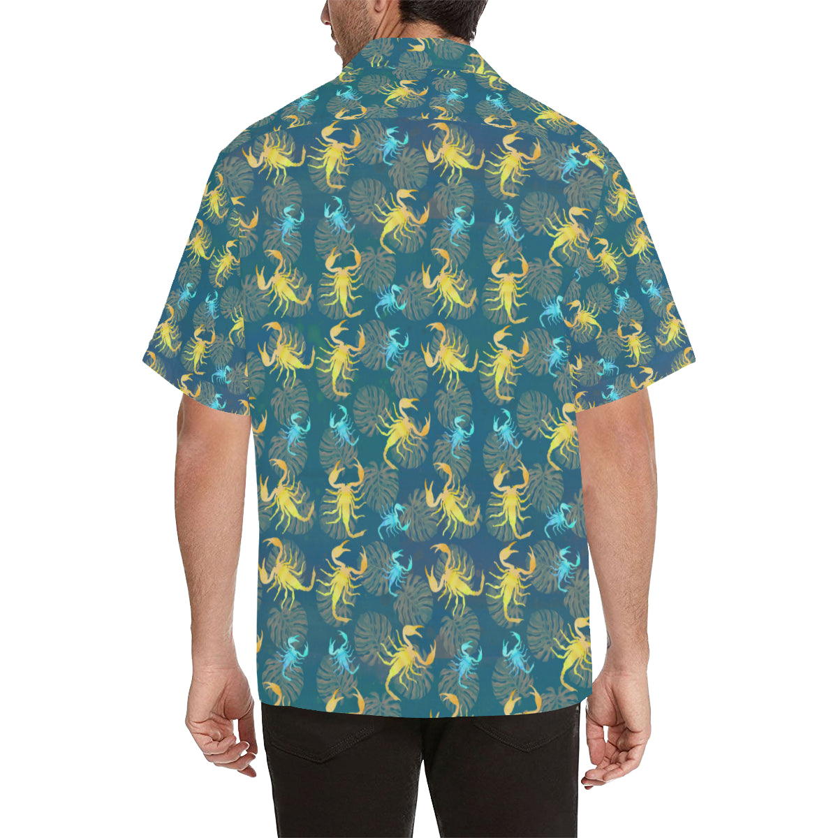 Scorpion Pattern Print Design 02 Men's Hawaiian Shirt