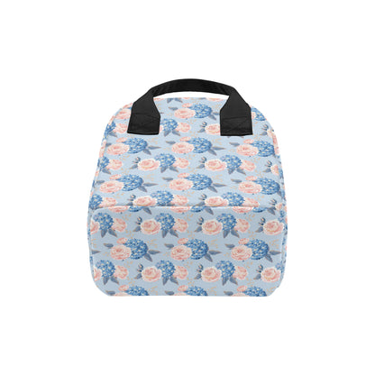 Hydrangea Pattern Print Design HD06 Insulated Lunch Bag