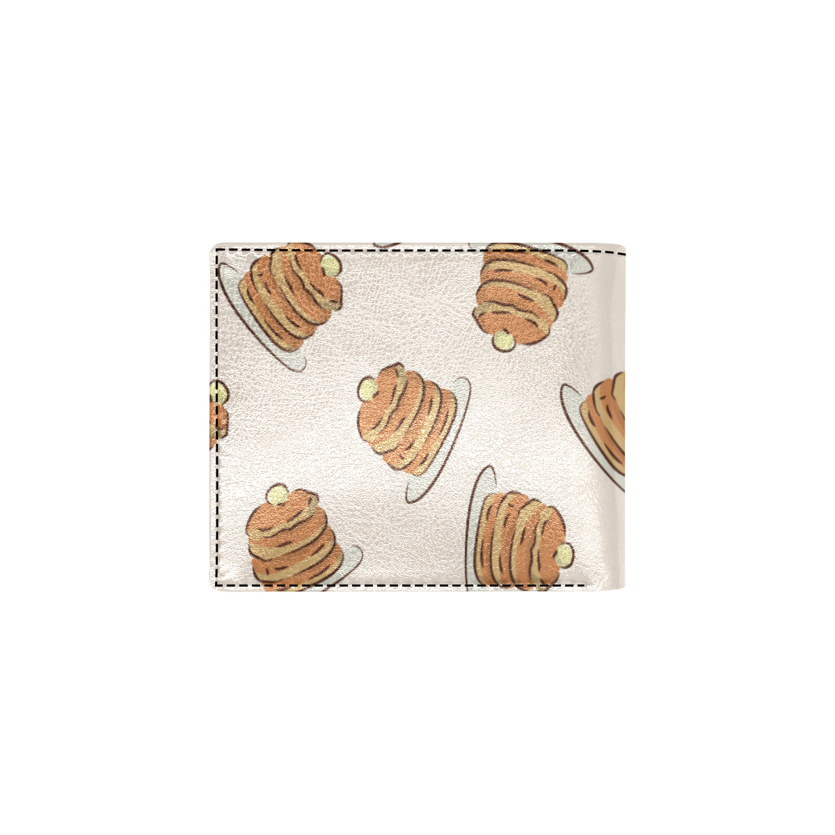 Pancake Pattern Print Design A01 Men's ID Card Wallet