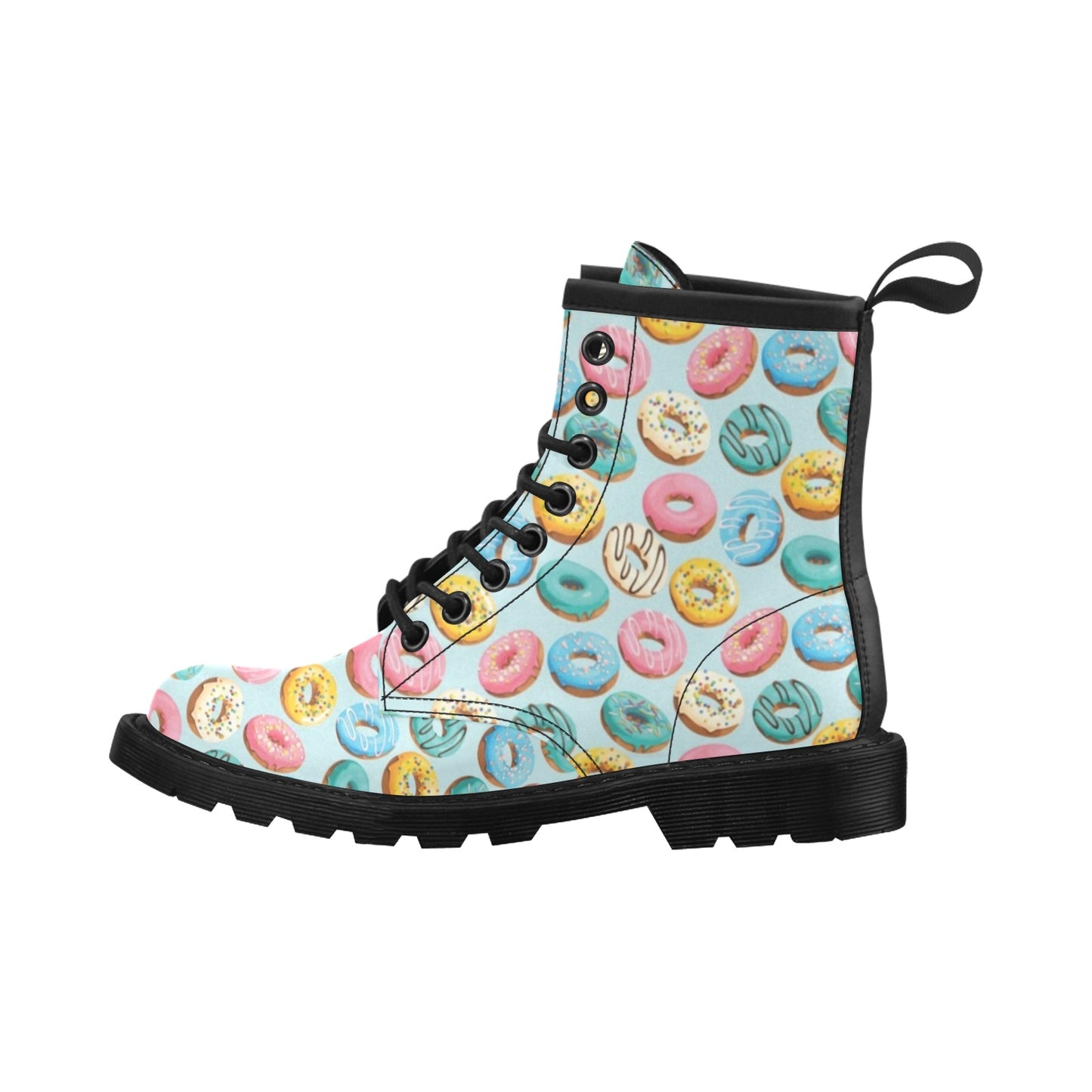 Donut Pattern Print Design DN05 Women's Boots