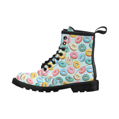 Donut Pattern Print Design DN05 Women's Boots