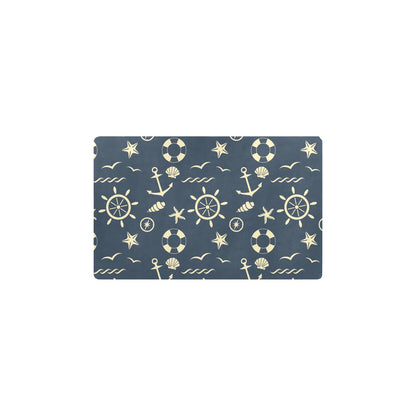 Nautical Pattern Print Design A01 Kitchen Mat