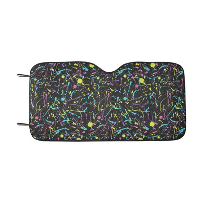 Splatter Multicolor Print Design LKS302 Car front Windshield Sun Shade
