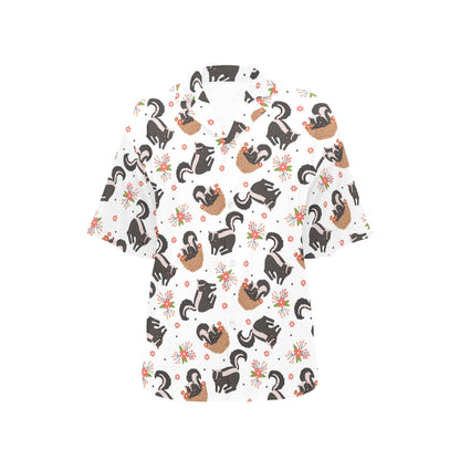 Skunk Print Design LKS304 Women's Hawaiian Shirt