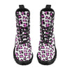 Leopard Pink Skin Print Women's Boots