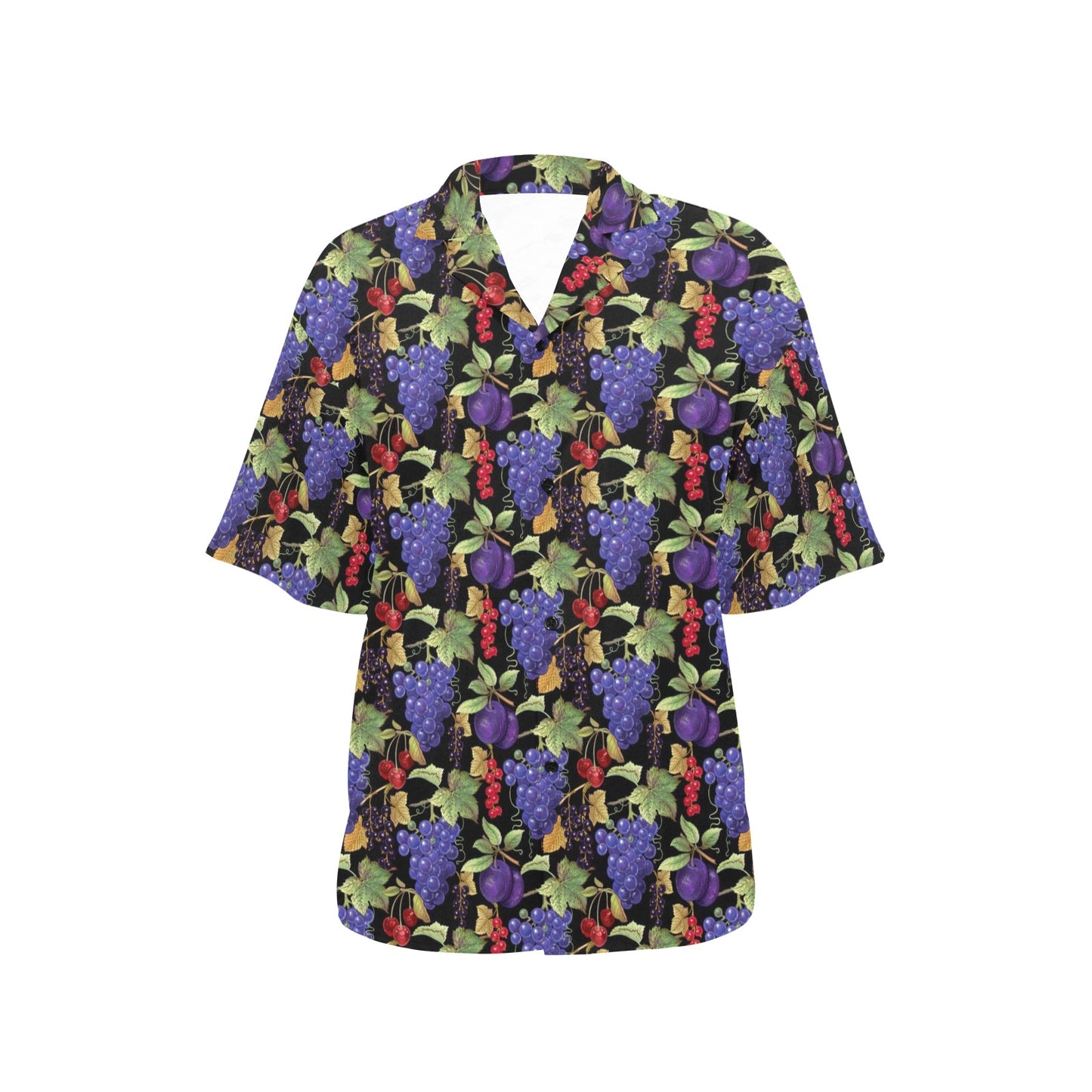 Grape Pattern Print Design GP05 Women's Hawaiian Shirt