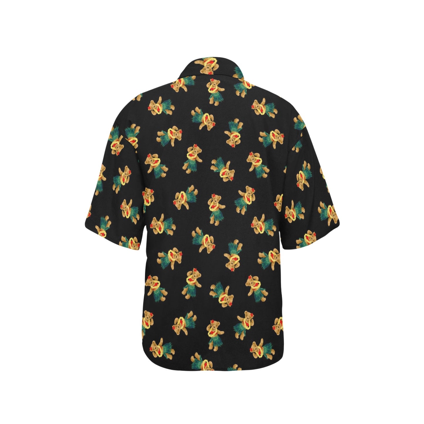 Hula Bear Pattern Print Design 06 Women's Hawaiian Shirt