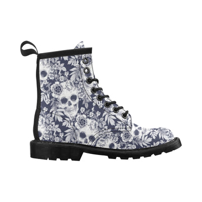 Skull Floral Beautiful Women's Boots