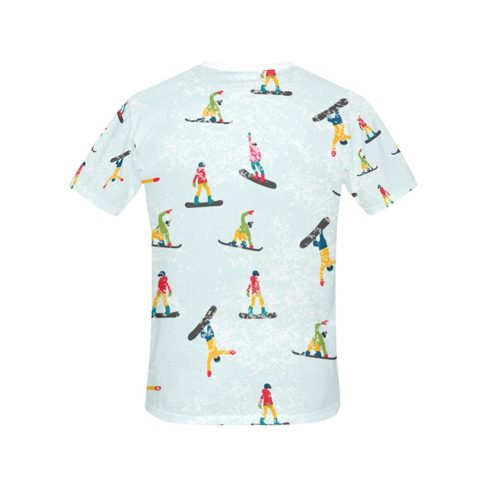 Snowboard Print Design LKS304 Women's  T-shirt