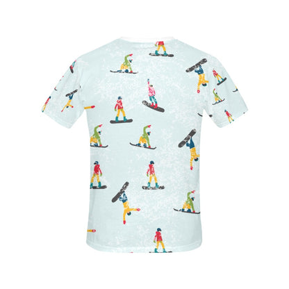 Snowboard Print Design LKS304 Women's  T-shirt