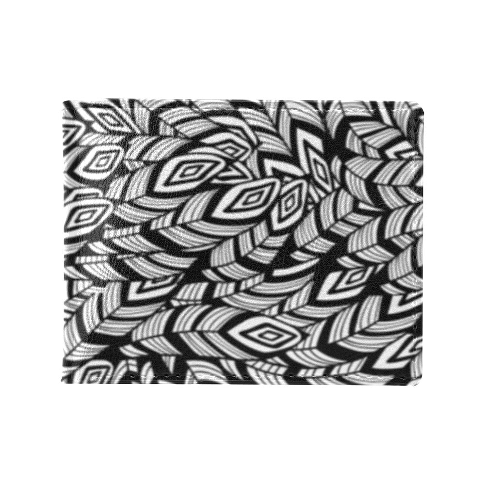 Tribal Pattern Print Design LKS302 Men's ID Card Wallet