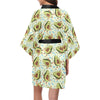 Avocado Pattern Print Design AC02 Women Kimono Robe