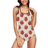 Apple Pattern Print Design AP01 Women Swimsuit