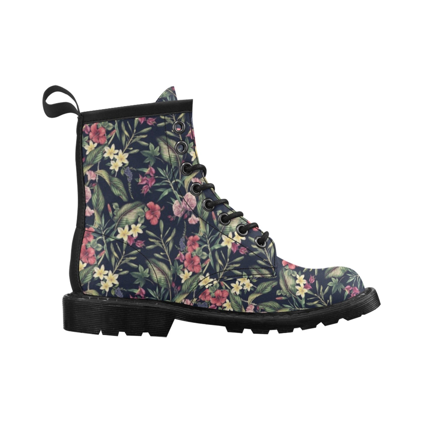 Tropical Flower Pattern Women's Boots