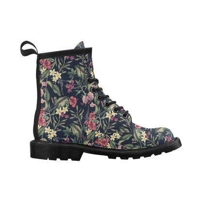 Tropical Flower Pattern Women's Boots