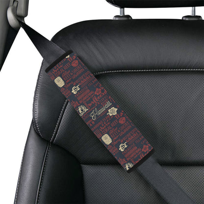 Hawaiian Themed Pattern Print Design H017 Car Seat Belt Cover