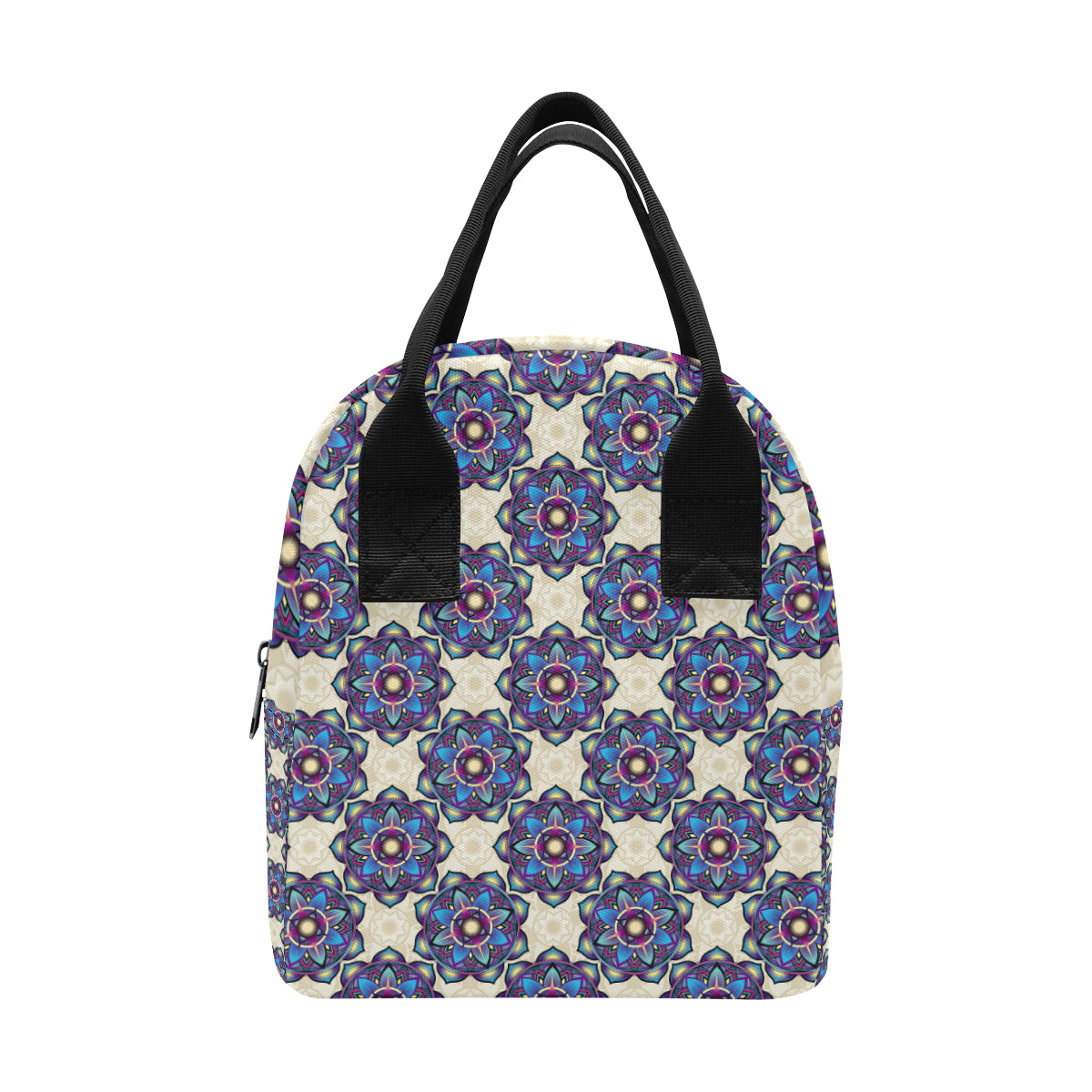 lotus Boho Pattern Print Design LO08 Insulated Lunch Bag