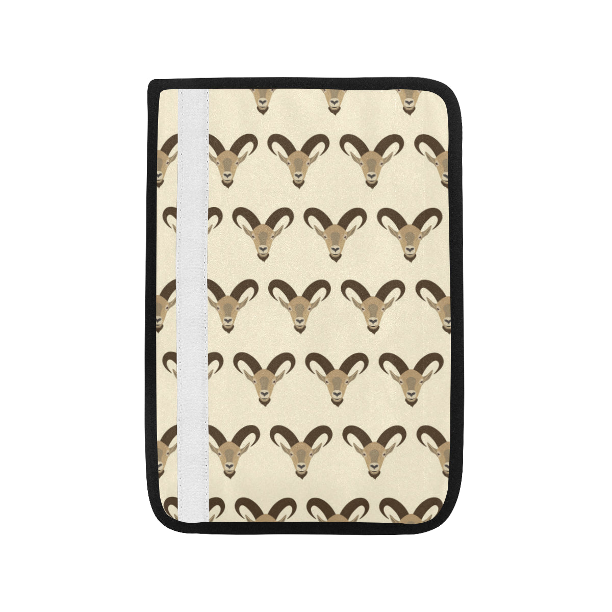 Goat Pattern Print Design 01 Car Seat Belt Cover