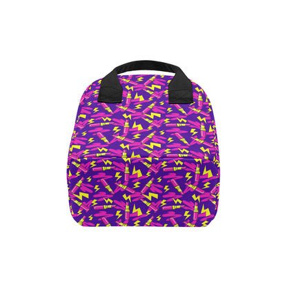 Lipstick Pattern Print Design LT04 Insulated Lunch Bag