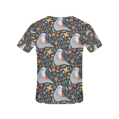 Sloth Print Design LKS303 Women's  T-shirt