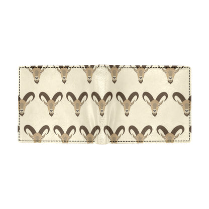 Goat Pattern Print Design 01 Men's ID Card Wallet