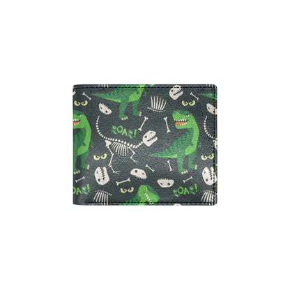 T Rex Pattern Print Design A05 Men's ID Card Wallet