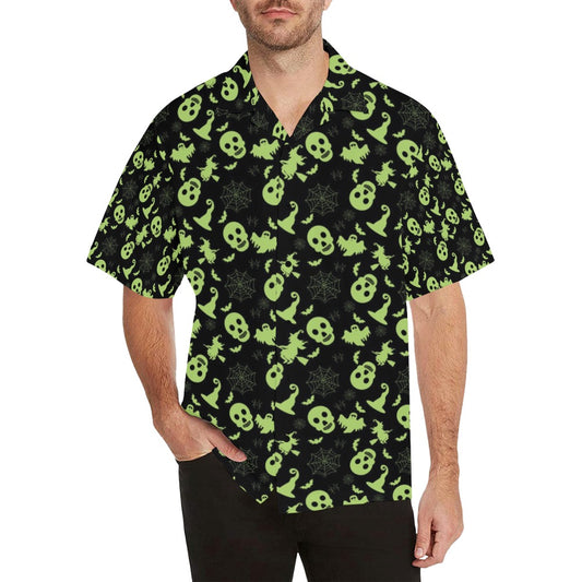 Witch Halloween Print Design LKS306 Men's Hawaiian Shirt