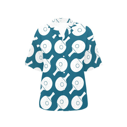 Ping Pong Pattern Print Design A02 Women's Hawaiian Shirt